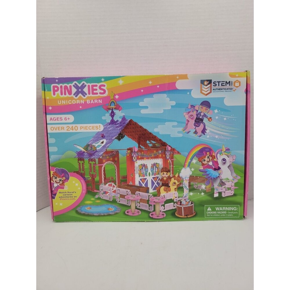 Pinxies Unicorn Barn Building Set - STEM Toy for Kids